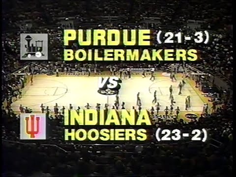 1987 Big Ten Basketball - Indiana @ Purdue (Thursday, Feb. 26, 1987) Full NCAA Rivalry Game
