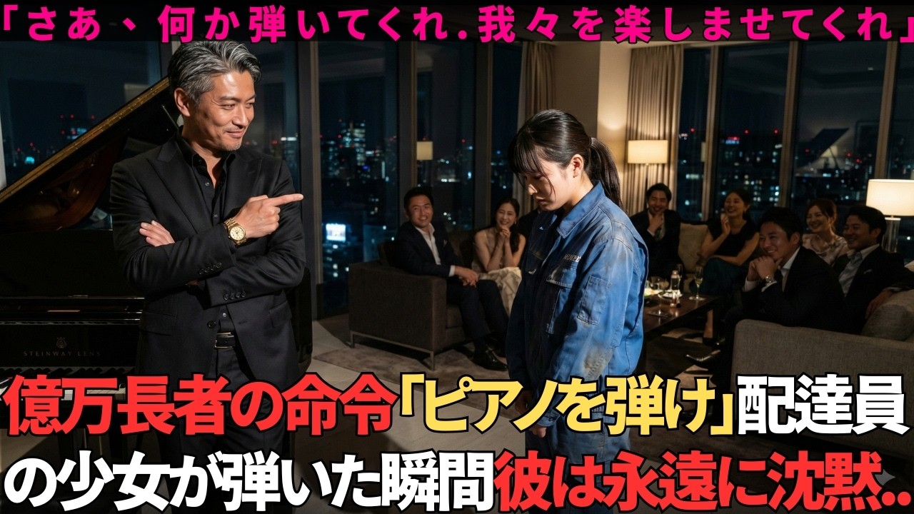 億万長者が配達員の少女にピアノを弾かせて恥をかかせようとした ― 彼女の才能が彼を永遠に沈黙させた