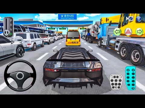 New Black Lamborghini Car Driving In New 8 Lane Expressway - 2025 3D Driving Class Gameplay Android