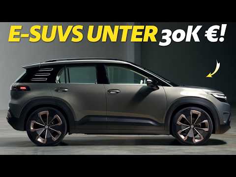 14 neue Elektro-SUVs unter 30.000 Euro – die besten E-Modelle für kleines Budget!