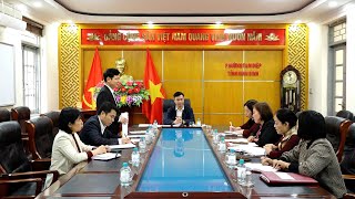 Đồng chí Đặng Đức Tân, Tỉnh ủy viên, Bí thư Đảng ủy phường dự sinh hoạt Chi bộ thường kỳ tháng 2 của Ban xây dựng Đảng phường Tam Điệp