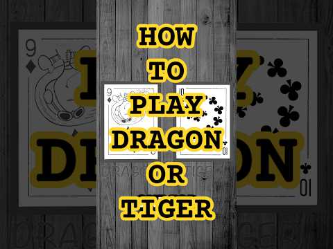 How to play Dragon or Tiger #shorts #cardgame #howtoplay