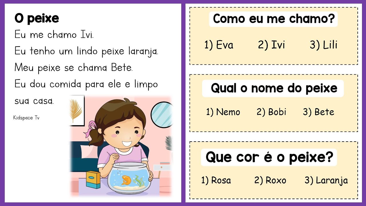Textos Curtos para Aprender a Ler | Interpretação de Texto para 1° e 2° Anos | Leitura Anos Iniciais