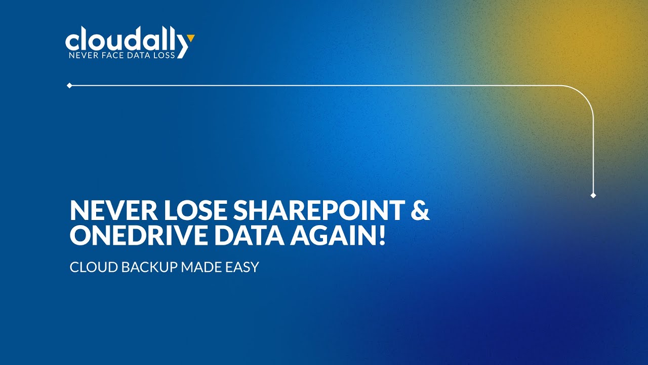 Never Lose SharePoint & OneDrive Data Again! 🔄 Cloud Backup Made Easy