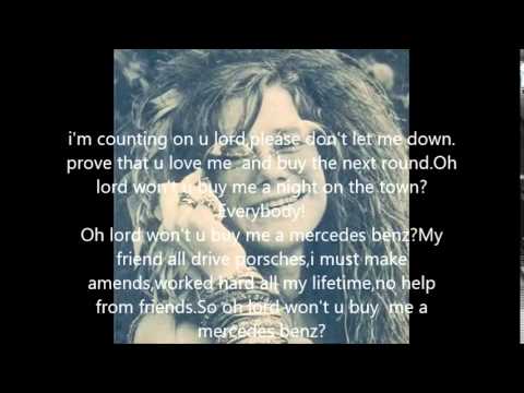 mercedes benz by Janis Joplin(with lyrics)