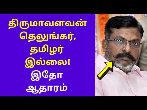 இவனை நம்பாதீர்கள் | Tamil Chinthanaiyalar Peravai on VCK Thirumavalavan is Telugu Not Tamilar