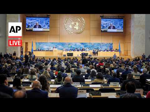 Video Thumbnail: LIVE: UN Human Rights Council holds debate on school strike in Minab, Iran