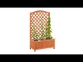 Treillis de jardin en bois orange brun Marron - Bois manufacturé - 60 x 105 x 28 cm