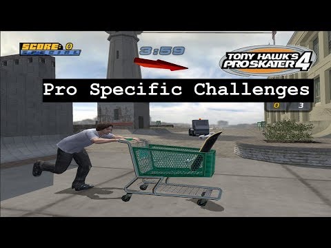 Tony Hawk's Pro Skater 4 (PS2) - Pro Specific Challenges