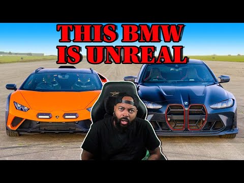 Thumbnail for BMW M4 CS v Lambo Huracan: DRAG RACE (REACTION) by BMW M4, BMW, video, vide