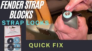 Video thumbnail for Fender Strap Blocks issue -- Quick Fix -- Guitar Strap Locks by Hogan's Hideout