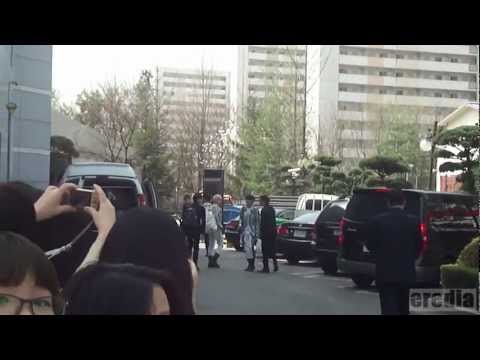 [120414] (fancam) BtoB arriving at Inkigayo