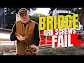 My Bridge Tread GRK Screws Literally Broke! – Big Mystery & Simple Solution
