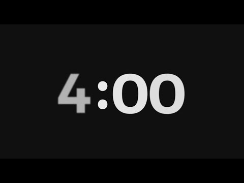 Classic countdown timer  -  4 Minutes  -  Silent