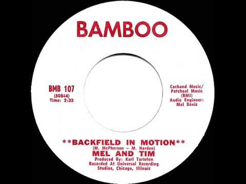 1969 HITS ARCHIVE: Backfield In Motion - Mel and Tim (mono 45)
