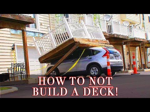 How NOT To Build A Deck (Do Not Do This!)