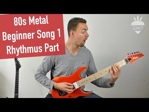 Metal Riffs - 80s Metal Beginner Song 1 - Rhythmus Part | Guitar Master Plan