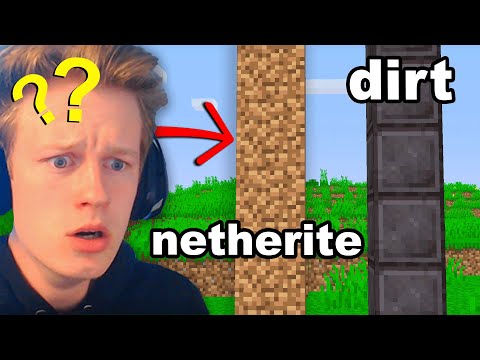 I Fooled my Friend by SWAPPING Netherite and Dirt Textures...