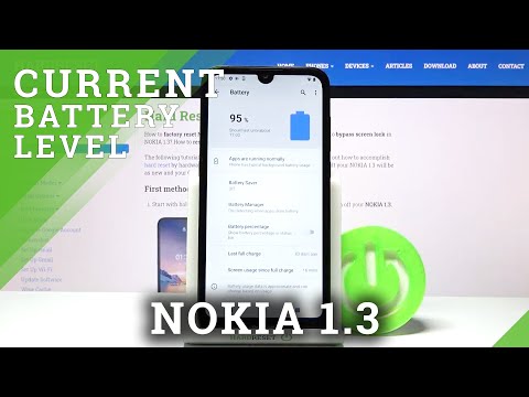 How to Show Battery Percentage on NOKIA 1.3 – Battery Information