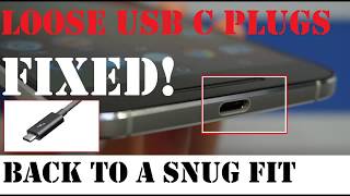 🔋How to Fix loose USB C Plugs from Falling out of Phone, Try it before you knock it! (read comments)