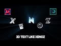 3D Text Pack - Alight motion (xml & link)