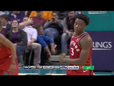 Raptors Highlights: OG Anunoby Makes it Rain in Charlotte - December 20, 2017