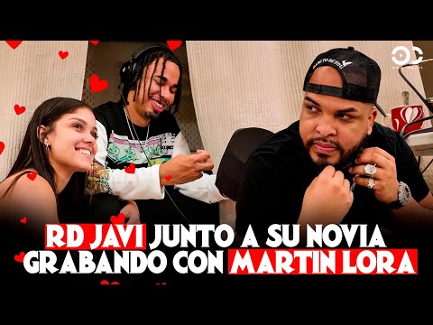 RD JAVI EN EL ESTUDIO JUNTO A SU NOVIA GRABANDO CON MARTIN LORA