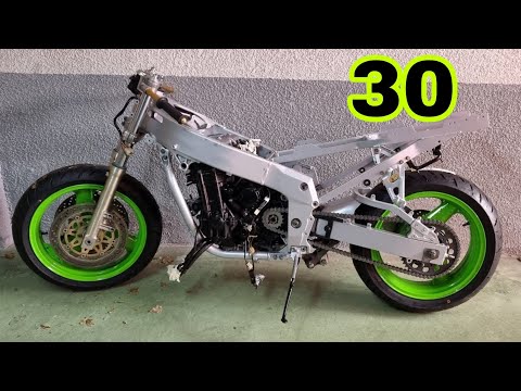 30💚YA PARECE ALGO😅…Restaurar Discos, Montar Ruedas, Pata, etc🧟‍♀️ Restauración KAWASAKI ZXR 750 H1