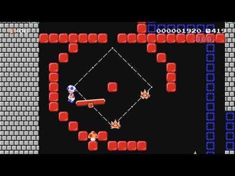 What goes up must come down ... by Adrix - Super Mario Maker 2 - No Commentary 1bv