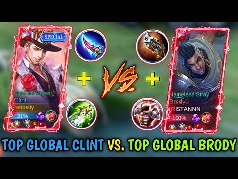 TOP GLOBAL JUNGLE CLINT VS TOP GLOBAL JUNGLE BRODY! | CLINT EPIC COMEBACK | MLBB