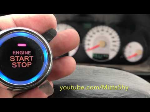 how to install push to start system button in car or truck