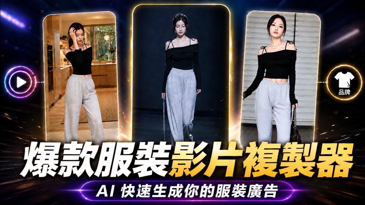 用 AI 自動化工作流打造爆款服裝廣告