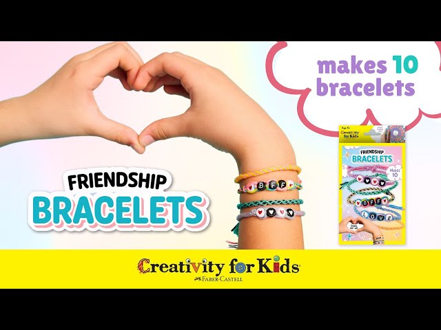 Vídeo relacionado con Creativity for Kids Best Friends Bracelets Mini Craft Kit: Create 10 Friendship Bracelets - Bracelet Making Kit for Girls, Jewelry Making Arts and Crafts, Kids Stocking Stuffer for Kids Ages 6-8+