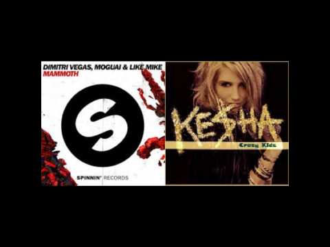 Dimitri Vegas & Like Mike Vs. Kesha ft. Will.i.am - Mammoth Vs. Crazy Kids (RMG Remix)
