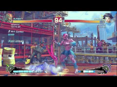 SSF4: takahirex (Dhalsim) VS duke (Makoto)