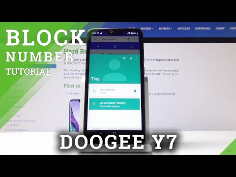 DOOGEE Y7 How to Block Number