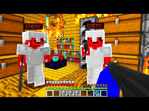 we RAIDED this ENEMY Minecraft Base for REVENGE.. and they were INSIDE!