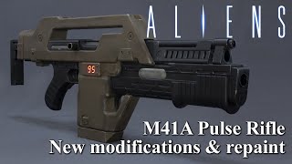 Hasbro Nerf M-41A Pulse Rifle "Aliens" additional mods & repaint