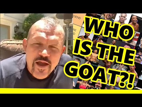 Chuck Liddell ranks the best MMA Fighters from 2000 to 2020 MMA GOAT?