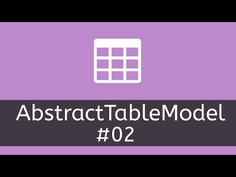 Como criar TableModel JTable do zero 02 AbstractTableModel