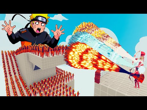 100x NARUTO + 2x GIANT vs 3x EVERY GOD - Totally Accurate Battle Simulator TABS