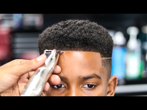 HAIRCUT TUTORIAL: SHADOW FADE CURL SPONGE WITH SIDE...