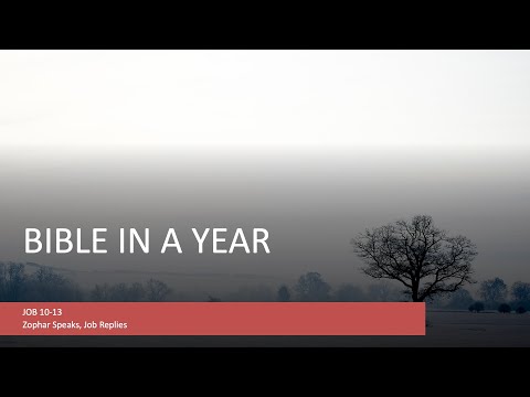 Bible in a Year - Week 1 Day 6 JOB 10-13