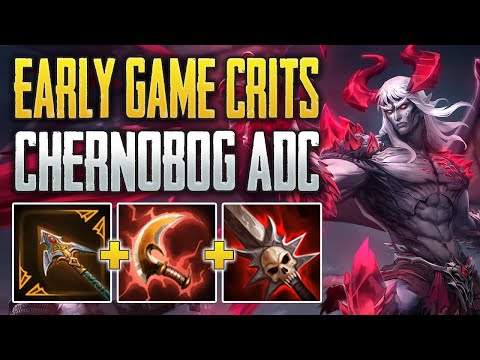 SHREDDING WITH CRIT RUSH! Chernobog ADC Gameplay (SMITE Ranked Conquest)