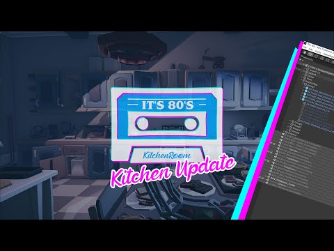 It`s 80`s Pack (showcase kitchen) - 3D Low Poly Art for Games by #emaceart