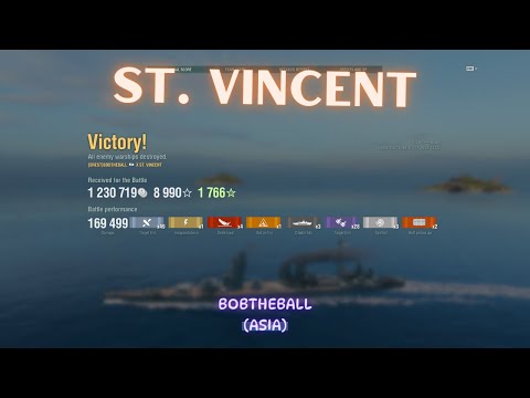 {Replay | 12.9}Tier 10 BB HMS St. Vincent by BOBTHEBALL(ASIA) - Arms Race in Brawl? Hell yeah brudda