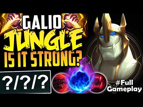 GALIO JUNGLE | IS IT STRONG? SEEMS OP TO ME | New Runes Galio Jungle Build SEASON 8 Gameplay