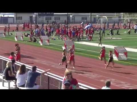 JVG 100m vs Marina & Edison 4-2-15 - Los Alamitos Girls