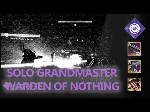 Solo Grandmaster Nightfall Warden of Nothing (Invis Hunter) | Destiny 2 | Season of the Splicer