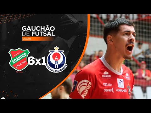 ATLÂNTICO 6x1 URUGUAIANENSE | MELHORES MOMENTOS | SEMIFINAL | GAUCHÃO DE FUTSAL | 02/12/2025